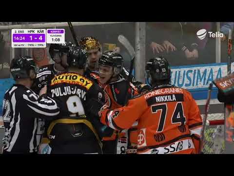 SM-Liiga - Santeri Lukka taklaa selästä 31.1.2020