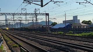 [手ブレあり]ドクターイエロー上りのぞみ検測923型T5編成 米原駅通過 タイフォン鳴らしながら通過