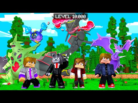 Minecraft : Pokémon Gigantamax #2 - RAYQUAZA GIGANTE LEVEL 10.000 APARECEU E CAPTURAMOS ELE!!