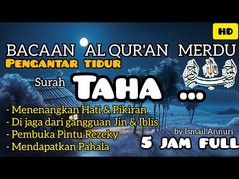BEAUTIFUL RECITATION OF QURAN FOR SLEEP,  STRESS, MEDITATION 5 Hours Full SURAH TAHA - ISMAIL ANNURI