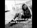 Eddie Vedder - Once in a while (lyrics)