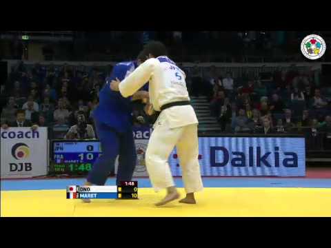 Judo Grand Prix Düsseldorf 2013: -100kg final  ONO, Takashi (JPN) -  MARET, Cyrille (FRA)
