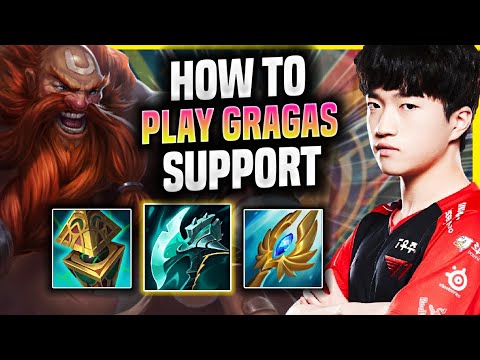 LEARN HOW TO PLAY GRAGAS SUPPORT LIKE A PRO! - T1 Keria Plays Gragas Support vs Senna! | Season 2022