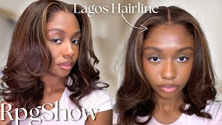 TRUE Lagos Hairline Glueless Wig Install | Autumn-Ready Mocha Mousse | RPGSHOW