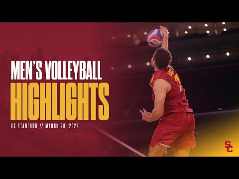 Men's Volleyball: USC 3, Stanford 1 - Highlights 3/26/22