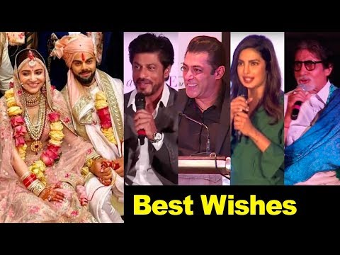 Bollywood Celebs Best Wishes For Virat Anushka Wedding/Marriage | Salman,Shahrukh,Amitabh,Priyanka