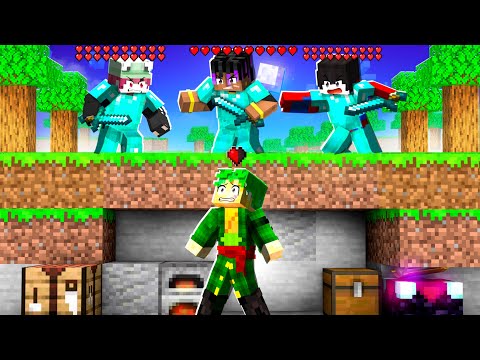 Minecraft Speedrunner VS 3 Hunters