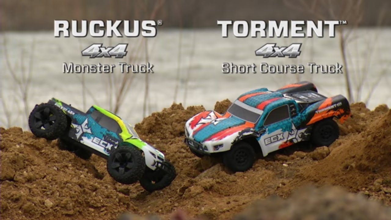 ECX Ruckus 4WD 1:10 RTR modrý