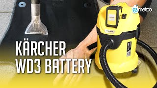 Kärcher WD3 Battery Akku Nass Trockensauger Test | 83metoo