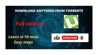 Download anything from torrent. Easy steps, learn in 10 minutes(HINDI)