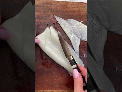 How to score fresh calamari for the BBQ