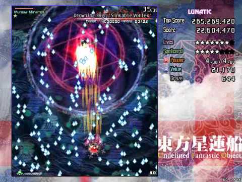 I'm getting better at Murasa it seems! (UFO Stage 4 Lunatic - 1 Bomb Murasa)