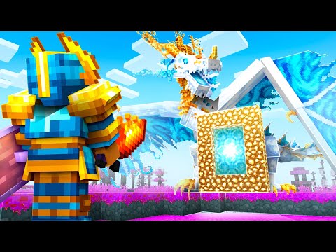 Inside The ETHER DIMENSION In Minecraft Bedrock