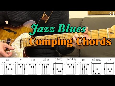 Jazz Blues Comping Chords (With Chords) - Guitar Lesson