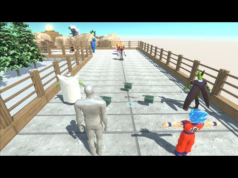 FPS AVATAR AND DRAGONBALL VS GLADIATOR HULK DEATH RUN - Animal Revolt Battle Simulator