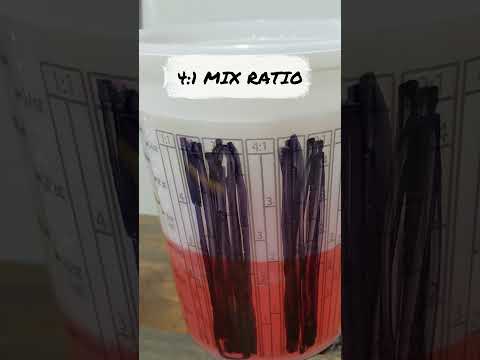 How To Mix Paint 4:1 Mix Ratio 4 to 1 #shorts