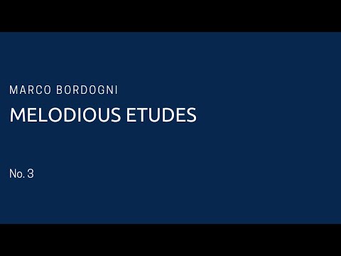 Marco Bordogni  - Melodious Etudes No. 3 (piano accompaniment)