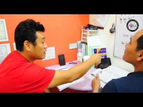 Grammar class with Teacher Charlie & Student Jin