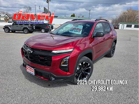2025 Chevrolet Equinox AWD RS in Red for sale at Davey Auto Sales Oshawa South in Oshawa, ON