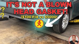 Coolant pouring Out Of This Prius Exhaust And It’s Not What You Think