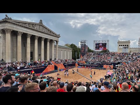 European Championships 2022 - Beachvolleyball: Ehlers / Wickler - Mol / Sørum #Munich2022 #EC2022