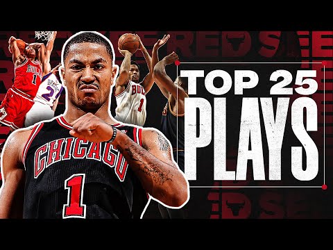 Derrick Rose's Top 25 Plays as a Chicago Bull 🌹