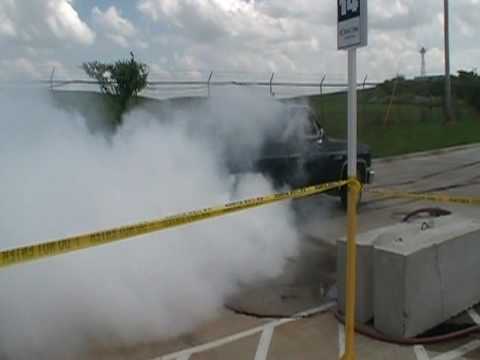 Burn out compition McAlester OK 2010 Dixie Truck 2nd round