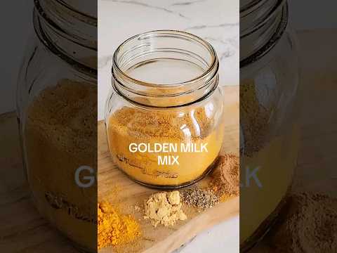 4 Ingredients Golden Milk Mix, Anti-inflammatory Drink #immunity #inflammation  #antiinflammatory