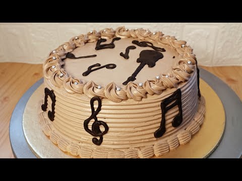 Let's decorate a music theme cake with me
