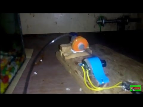 How to make a aquarium air pump| how to make a home made air pump| how to make air pump with bottle| Video