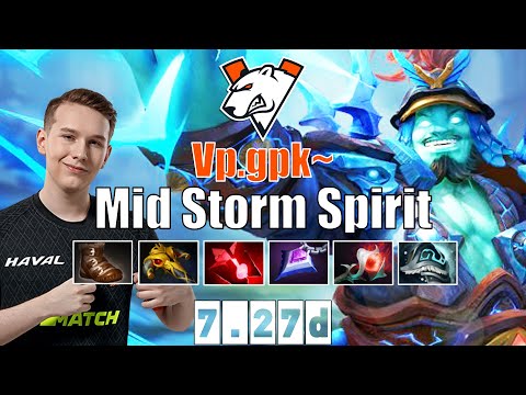 Storm Spirit | VP.gpk~ | Mid Storm Spirit | 7.27d Gameplay Highlights