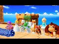 Super Mario Party Yoshi Vs Daisy Vs Mario Vs Waluigi Full Minigame Battle
