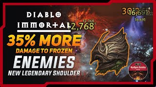 35% More Damage To Frozen Enemies - Wizard New Legendary Shoulder - Full Test - Diablo Immortal