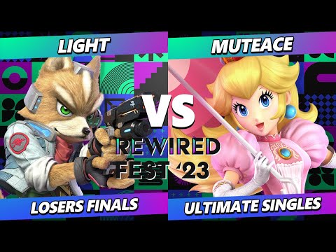 ReWired Fest 2023 Losers Finals - Light (Fox) Vs. MuteAce (Peach) Smash Ultimate - SSBU