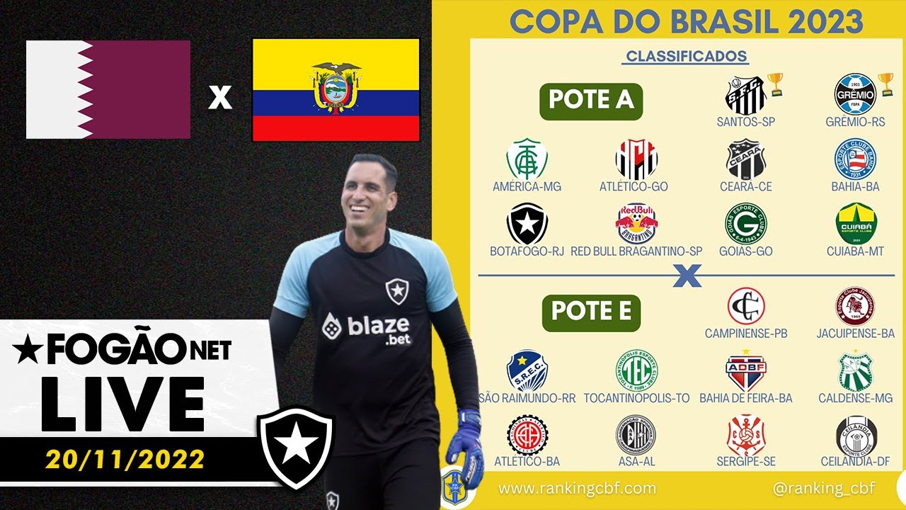 LIVE | Pote do Botafogo no sorteio da Copa do Brasil, cirurgia de Gatito… e, claro, Copa do Mundo