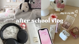 AFTER SCHOOL VLOG *realistic* 🐆🎀|| day in my life, visiting cafes, pack with me for vacation 𝜗𝜚 ࣪˖ ִ