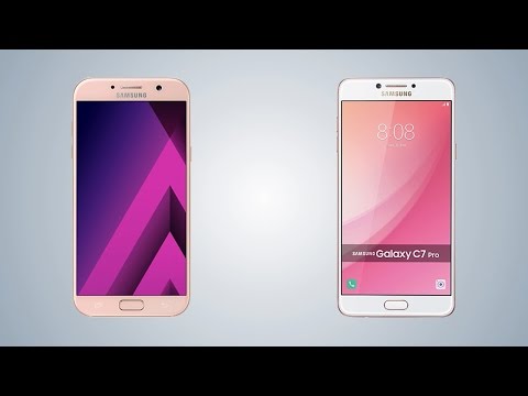 Galaxy A7 2017 vs C7 Pro - Comparison video