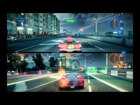 Blur Gameplay - Split Screen (Brighton: Coastal Cruise)