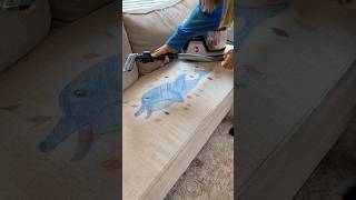ART PROJECTS ON THE COUCH🎨🐬 #satisfyingvideo #oddlysatisfying #cleaning #clean thumbnail