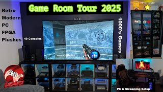 Game Room Tour 2025 | 40 Consoles | Arcade | Retro & Modern