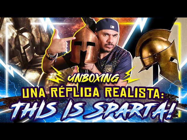 Vídeo relacionado con Casco espartano medieval Brass 300 W/Pluma y armadura de dragón amarillo réplica LARP