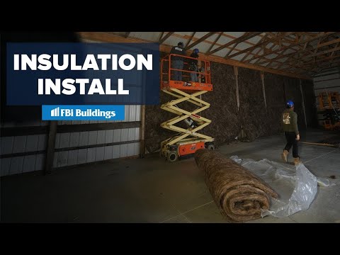 How To Insulate Your Pole Barn With Batt Insulation.