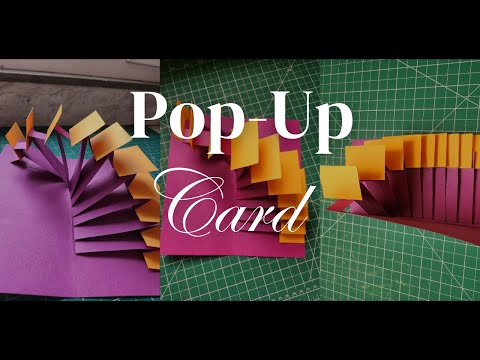Pop Up Card | Pop Up Card for Scrapbook | Tutorial Pop Up Card | DIY | Waterfall Card | Craft