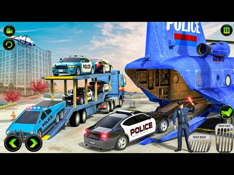US Police limousine Car Quad Bike Transporter #3- Android Gameplay