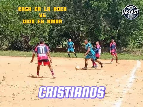 FUTBOL MONTELIBANO CORDOBA, TORNEO CRISTIANO. DIOS ES AMOR VS CASA EN LA ROCA.