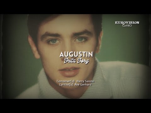 07) SWEDEN "Augustin" Brita Borg (Lyrics) [Eurovision 1959] HD