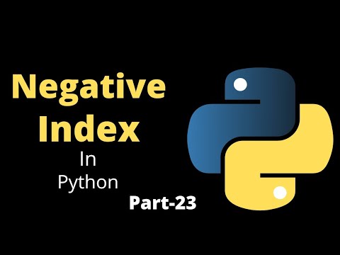 Negative Index Accessing Python List Elements