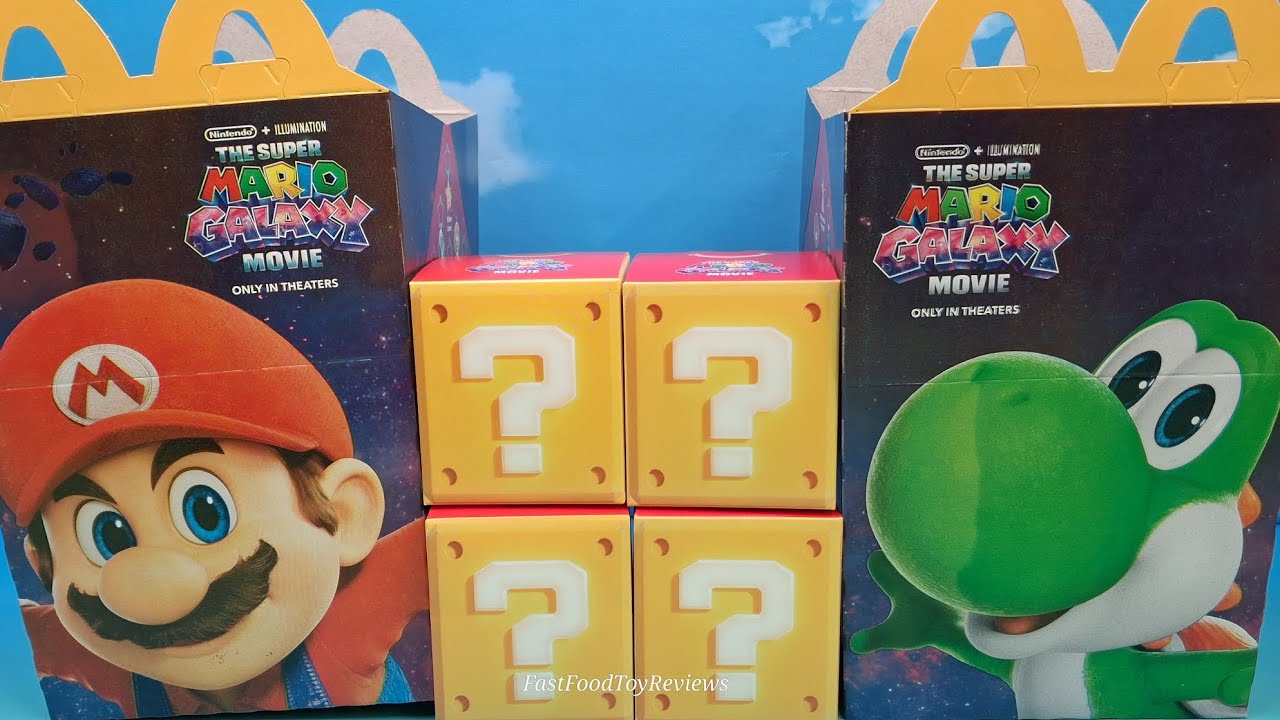 2026 McDonald's The Super Mario Galaxy Movie Happy Meal Collectibles 