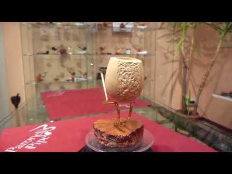 Pipa in limone half bent fatta a mano -  www.paronellipipe.it