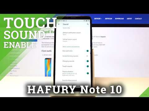 How to Change Touch Sounds on HAFURY Note 10 – Turn Off Touch Sounds